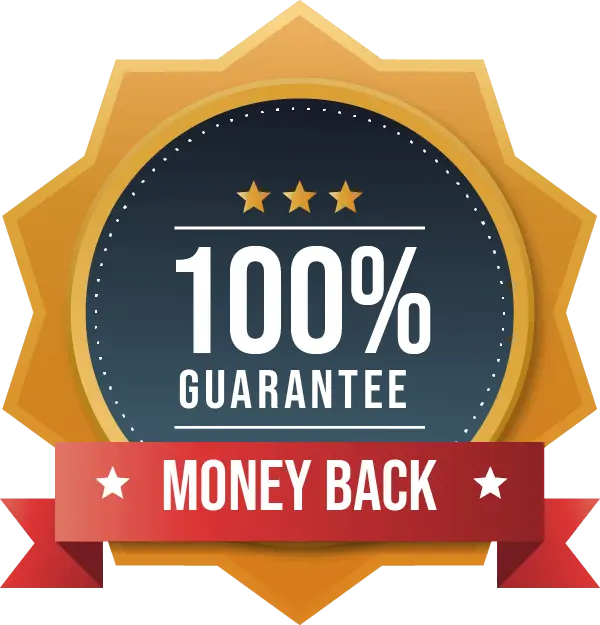 ProtoFlow 100% money-back guarantee badge